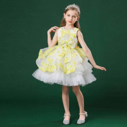 BAIGE Baby Girls Party Wedding Dresses Kids Princess Dress Beautiful Ball Gown For Girl