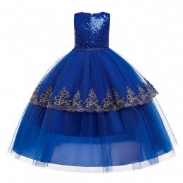 BAIGE elegant Sequined princess dress design for children clothing girls summer long dresses 2022
