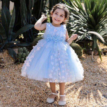 BAIGE Lovely Flower Bridesmaid Girls Party Evening Dresses Children Wedding Dresses L2030XZ BAIGE Lovely Flower Bridesmaid Girls Party Evening Dresses Children Wedding Dresses L2030XZ