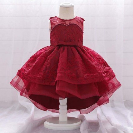 BAIGE New Arrival Dress bud silk printing birthday party Wedding girl's Dress for summer BAIGE New Arrival Dress bud silk printing birthday party Wedding girl's Dress for summer
