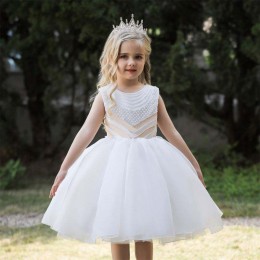 Baige Sequin Princess girls birthday dresses lovely girl party for 6 years old baby girls dress designs for baptism