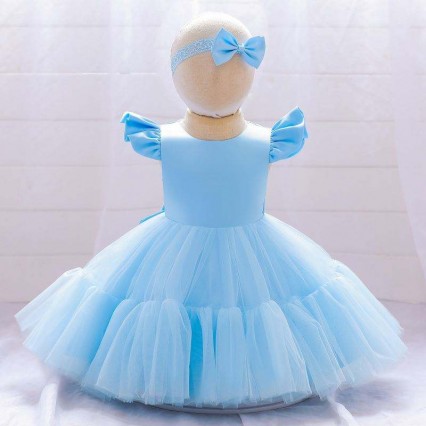 BAIGE White Newborn Baby Girls Puffy Princess Dress Christmas Children Dress 2years Wear L2038XZ BAIGE White Newborn Baby Girls Puffy Princess Dress Christmas Children Dress 2years Wear L2038XZ