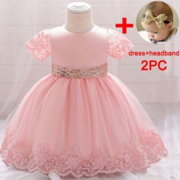 BAIGE Wholesale Children Girl Dress Cute Girl Costume Gold line Children Party Dresses L1926XZ