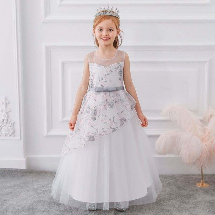 High quality long dress for birthday princess ball gown fashion girl's dress LP-250 High quality long dress for birthday princess ball gown fashion girl's dress LP-250