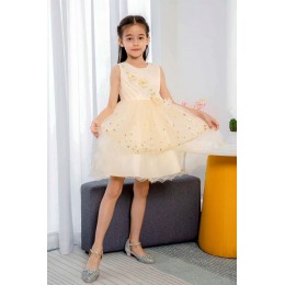 2020 Children Clothes Stock Baby Girl Kids Frock Design Flower Baby Girl Birthday Party Dress L5201