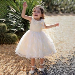 BAIGE Europe Style Toddler Sequin Dress Girls Christmas Dresses Birthday Holiday Party Wedding Flower Girls Dresses