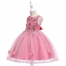 BAIGE High End Kids Dress Puffy Sequin Fairy Princess Flower Girl Tulle Dress Ball Dresses for Girls