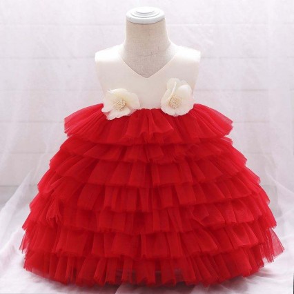 BAIGE Latest Children Birthday Baptism Girl Dress 0-6Years Baby Girls Tutu Dresses BAIGE Latest Children Birthday Baptism Girl Dress 0-6Years Baby Girls Tutu Dresses
