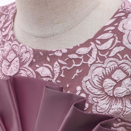 BAIGE New Arrival Single Jacquard Elegant Baby Girls Dress Stock Puffy Kids Frock Girl Dress L5253 BAIGE New Arrival Single Jacquard Elegant Baby Girls Dress Stock Puffy Kids Frock Girl Dress L5253