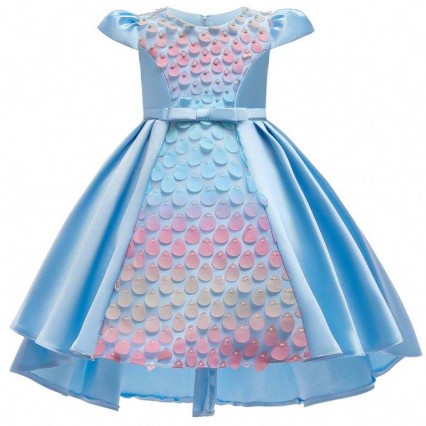 BAIGE New Design Kids Sequined Bow Girl Frock Girls Party Dresses Beautiful Princess Dress BAIGE New Design Kids Sequined Bow Girl Frock Girls Party Dresses Beautiful Princess Dress