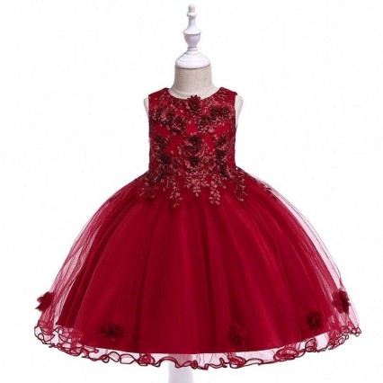 BAIGE Pleated Vintage Baby Girl Flower Girl Feather Frock Designs Party Dresses L5061 BAIGE Pleated Vintage Baby Girl Flower Girl Feather Frock Designs Party Dresses L5061