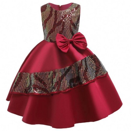 Fancy Frock Sequins Designs Girls Party Bling Bling Dresses Kids Clothes L5146 Fancy Frock Sequins Designs Girls Party Bling Bling Dresses Kids Clothes L5146