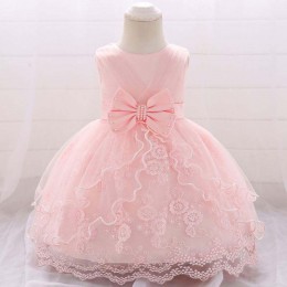 Newborn Baby Clothes Bridesmaid Kids Fancy Cheap Flower Girl Little Angel Dresses For Birthday Party L1869XZ