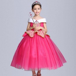 The new ice and snow beauty and the beast Belle princess dress Aello Sleeping Beauty skirt SMR022