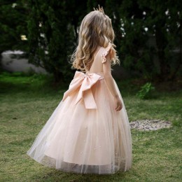 4-14 Years Flower Lace Dress Girls Clothes Princess Party Pageant Long Gown Kids Dresses for Girls Wedding Evening Clothing
