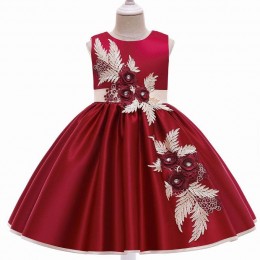 BAIGE Kids Garments Ball Gown Wedding Dresses Latest Design Knee-Length Design Beautiful Children Dress