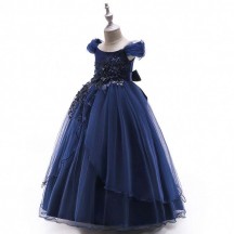 BAIGE Off-shoulder New In Long dress girl Kids Printed Flower Girls Party Dresses  BAIGE Off-shoulder New In Long dress girl Kids Printed Flower Girls Party Dresses