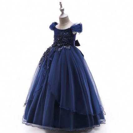 BAIGE Off-shoulder New In Long dress girl Kids Printed Flower Girls Party Dresses BAIGE Off-shoulder New In Long dress girl Kids Printed Flower Girls Party Dresses