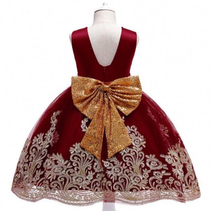MAQTZ 2021 New Girl Princess Ball Gown Kids Formal Birthday Party Dresses With Big Bow MAQTZ 2021 New Girl Princess Ball Gown Kids Formal Birthday Party Dresses With Big Bow