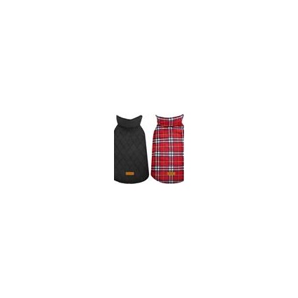 Waterproof Windproof Reversible British Style Plaid Dog Vest Winter Coat Warm Dog Apparel for Cold Weather Dog Jacket Waterproof Windproof Reversible British Style Plaid Dog Vest Winter Coat Warm Dog Apparel for Cold Weather Dog Jacket