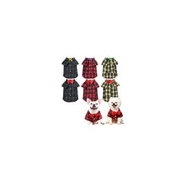 New Fashion Multi Color Spring Autumn Pet Clothes Adorable Luxury Bow Knot Tie Plaid Dog Shirt