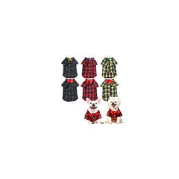 New Fashion Multi Color Spring Autumn Pet Clothes Adorable Luxury Bow Knot Tie Plaid Dog Shirt  New Fashion Multi Color Spring Autumn Pet Clothes Adorable Luxury Bow Knot Tie Plaid Dog Shirt