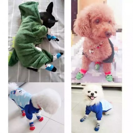 2022 Top Sale Non-slip Indoor Dog Foot Cover Multi Color Cartoon Shape Pet Socks 2022 Top Sale Non-slip Indoor Dog Foot Cover Multi Color Cartoon Shape Pet Socks