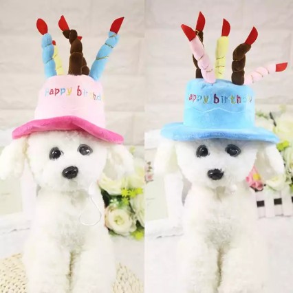 High Quality Adorable Comfortable Pet Cat Birthday Caps Birthday Party Cake Candles Hat for dog High Quality Adorable Comfortable Pet Cat Birthday Caps Birthday Party Cake Candles Hat for dog