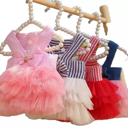 Hot selling Luxury Summer Pet Clothing Beautiful Cute Dog Dress Hot selling Luxury Summer Pet Clothing Beautiful Cute Dog Dress