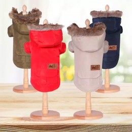 Hot Selling Puppy Dog Clothing Wadded Jacket Pet Dog Clothes Coat Winter Warm Thicken Outerwear