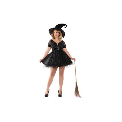 PLUS SIZE BEWITCHING PIN-UP WITCH COSTUME PLUS SIZE BEWITCHING PIN-UP WITCH COSTUME