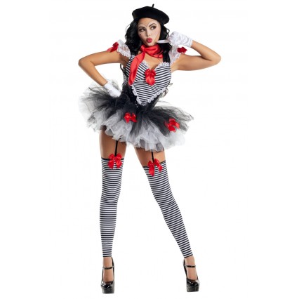 PRETTY LITTLE MIME COSTUME PRETTY LITTLE MIME COSTUME