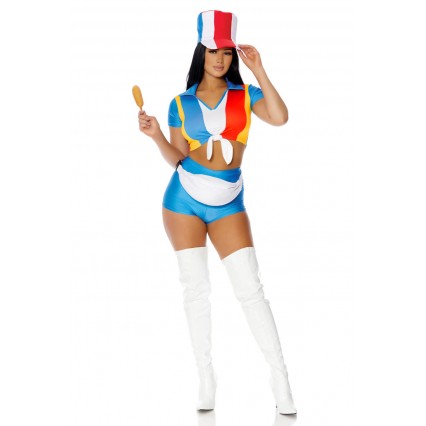STICK WITH IT SEXY FAST FOOD EMPLOYEE COSTUME STICK WITH IT SEXY FAST FOOD EMPLOYEE COSTUME