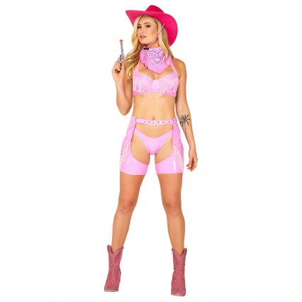PRETTY PINK COWGIRL COSTUME PRETTY PINK COWGIRL COSTUME