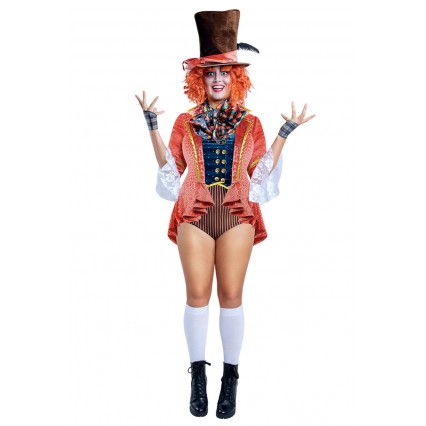 PLUS SIZE ADVENTUROUS HATTER COSTUME PLUS SIZE ADVENTUROUS HATTER COSTUME