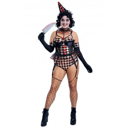 PLUS SIZE KILLER CLOWN COSTUME PLUS SIZE KILLER CLOWN COSTUME