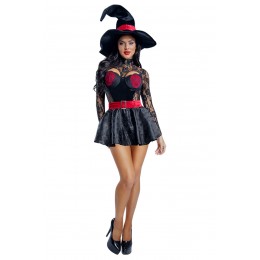 RED SKELETON WITCH COSTUME