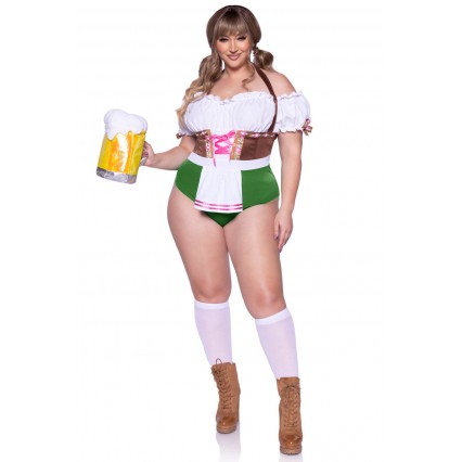 PLUS SIZE FLIRTY FRAULEIN COSTUME PLUS SIZE FLIRTY FRAULEIN COSTUME
