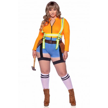 PLUS SIZE NAILED IT CONSTRUCTION WORKER COSTUME PLUS SIZE NAILED IT CONSTRUCTION WORKER COSTUME