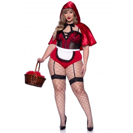 PLUS SIZE NAUGHTY MISS RED COSTUME PLUS SIZE NAUGHTY MISS RED COSTUME