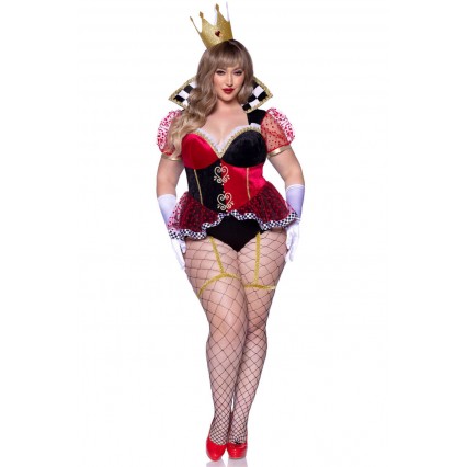 PLUS SIZE RAVISHING RED QUEEN COSTUME PLUS SIZE RAVISHING RED QUEEN COSTUME