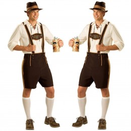 German Oktoberfest Costume|Munich|European and American Beer Carnival Party|Uniform|suit Male|Handmade|diy