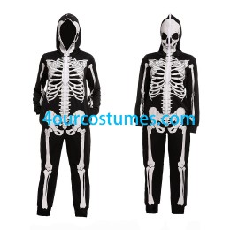 Skeleton Adult Outfit Wholesale Halloween Skeleton Costume Comfy Easy Adult Onesie Jumpsuit Front and Back Print with Zip Up Mask  Skeleton Adult Outfit Wholesale Halloween Skeleton Costume Comfy Easy Adult Onesie Jumpsuit Front and Back Print with Zip Up Mask