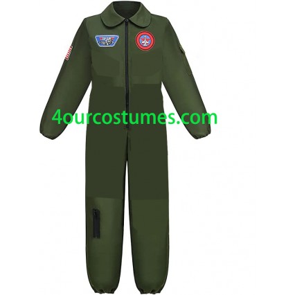 Wholesale Flight Pilot Adult Costume with Accessory for Halloween Party