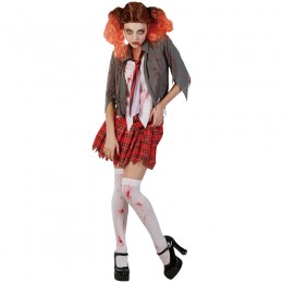 Bloody dress women's zombie schoolgirl halloween adult costume  Wholesale from China Manufacturer Supplier