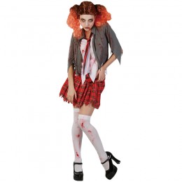 Bloody dress women's zombie schoolgirl halloween adult costume  Wholesale from China Manufacturer Supplier  Bloody dress women's zombie schoolgirl halloween adult costume  Wholesale from China Manufacturer Supplier