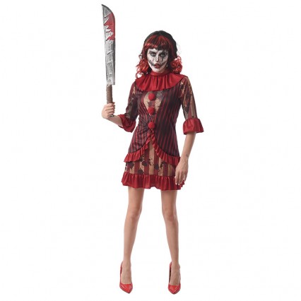 Woman Clown Costume Womens scary killer clown halloween costumes Wholesale from China Manufacturer Supplier Woman Clown Costume Womens scary killer clown halloween costumes Wholesale from China Manufacturer Supplier