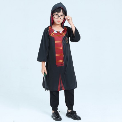 Child Hogwarts School of Witchcraft and Wizardry HP Cosplay Hoodies Kids Halloween Party Dress-up Costumes Suits Child Hogwarts School of Witchcraft and Wizardry HP Cosplay Hoodies Kids Halloween Party Dress-up Costumes Suits