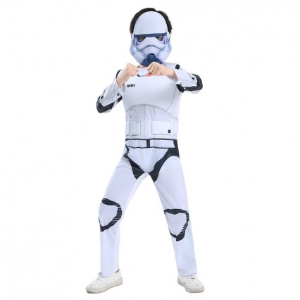 Boys SW Imperial Stormtrooper Cosplay Jumpsuit Kids Halloween Party Costumes Boys SW Imperial Stormtrooper Cosplay Jumpsuit Kids Halloween Party Costumes
