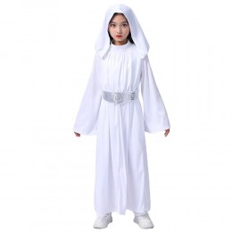 Girl SW Princess Leia Cosplay With Wig Kids Halloween Carnival Party Costumes  Girl SW Princess Leia Cosplay With Wig Kids Halloween Carnival Party Costumes